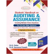 Padhuka's Students Handbook on Auditing & Assurance for CA Inter May 2022 Exam (New Syllabus) by CA. G. Sekar & CA B. Saravana Prasath | Commercial Law Publisher